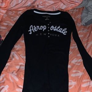 Black long sleeve Aeropostale shirt.